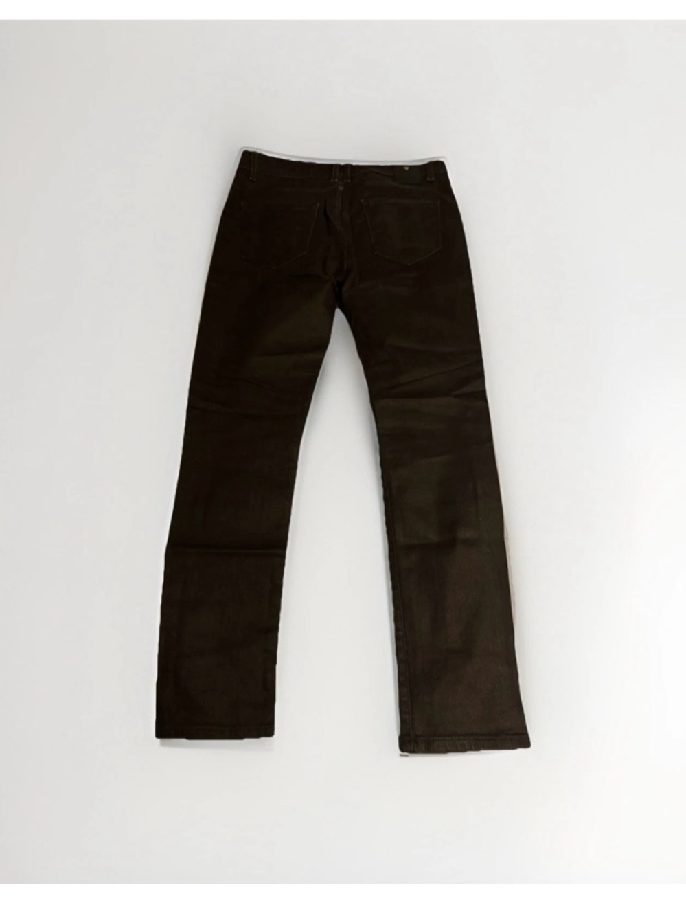 Zara Black Skinny Waxed Denim Pants SZ. 31 MSRP $80